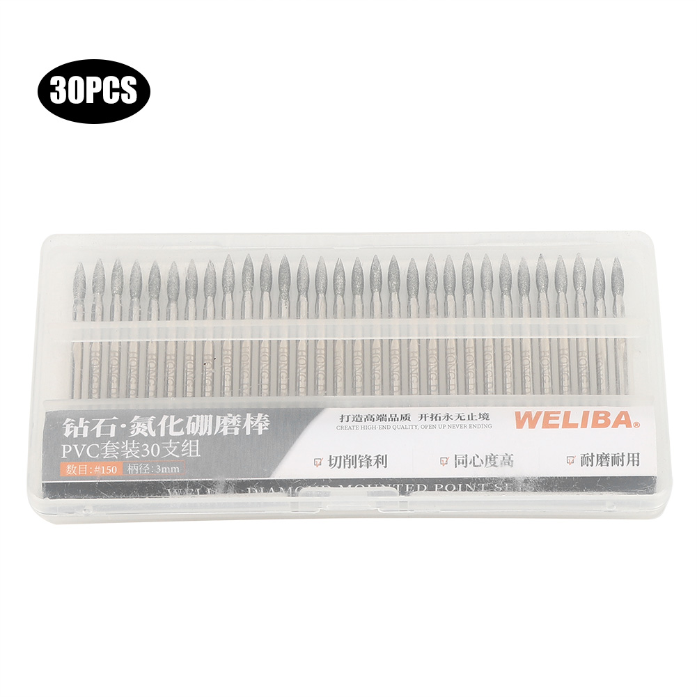 Cnc Bits - 30 embouts de meulage diamantés 150