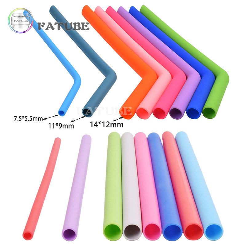 Coupling 8Mm - Lot de 10 pailles en silicone
