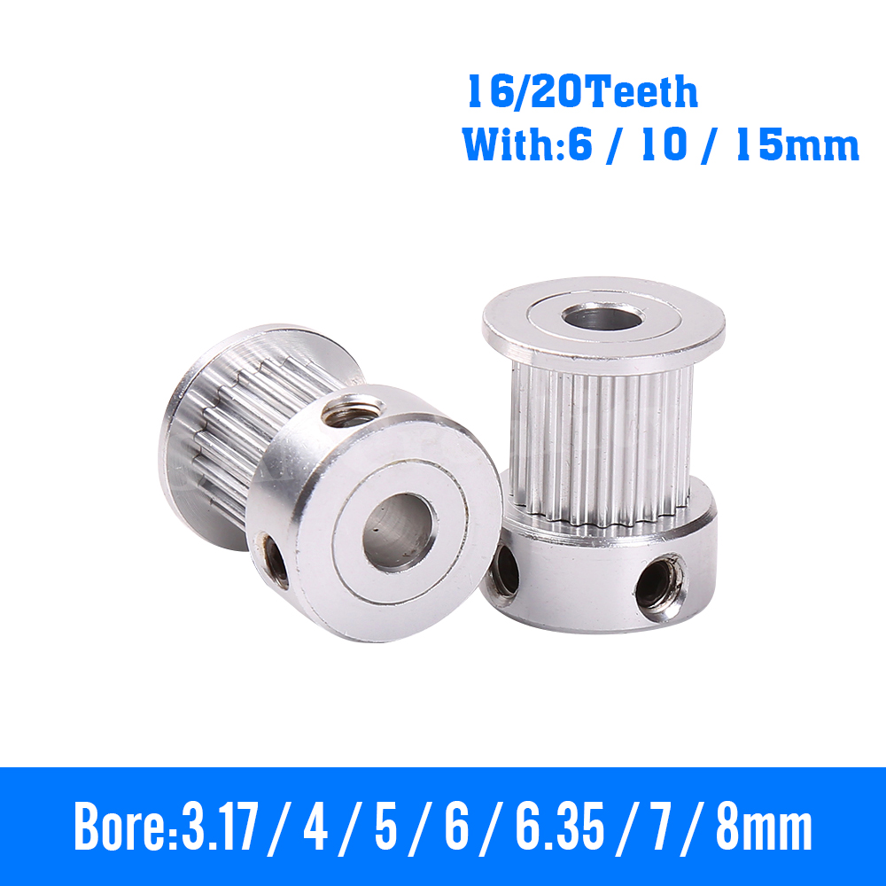 Gt2 Pulley - Pièce d'imprimante 3D GT2 16T/20T, poulie
