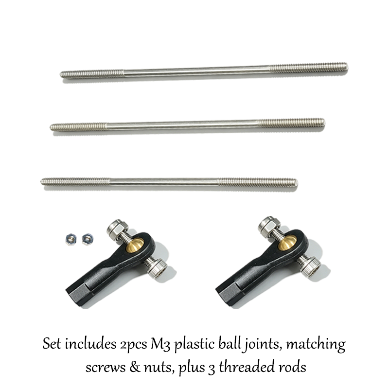 Ball Screw - Ensemble comprenant 2 têtes sphériques en