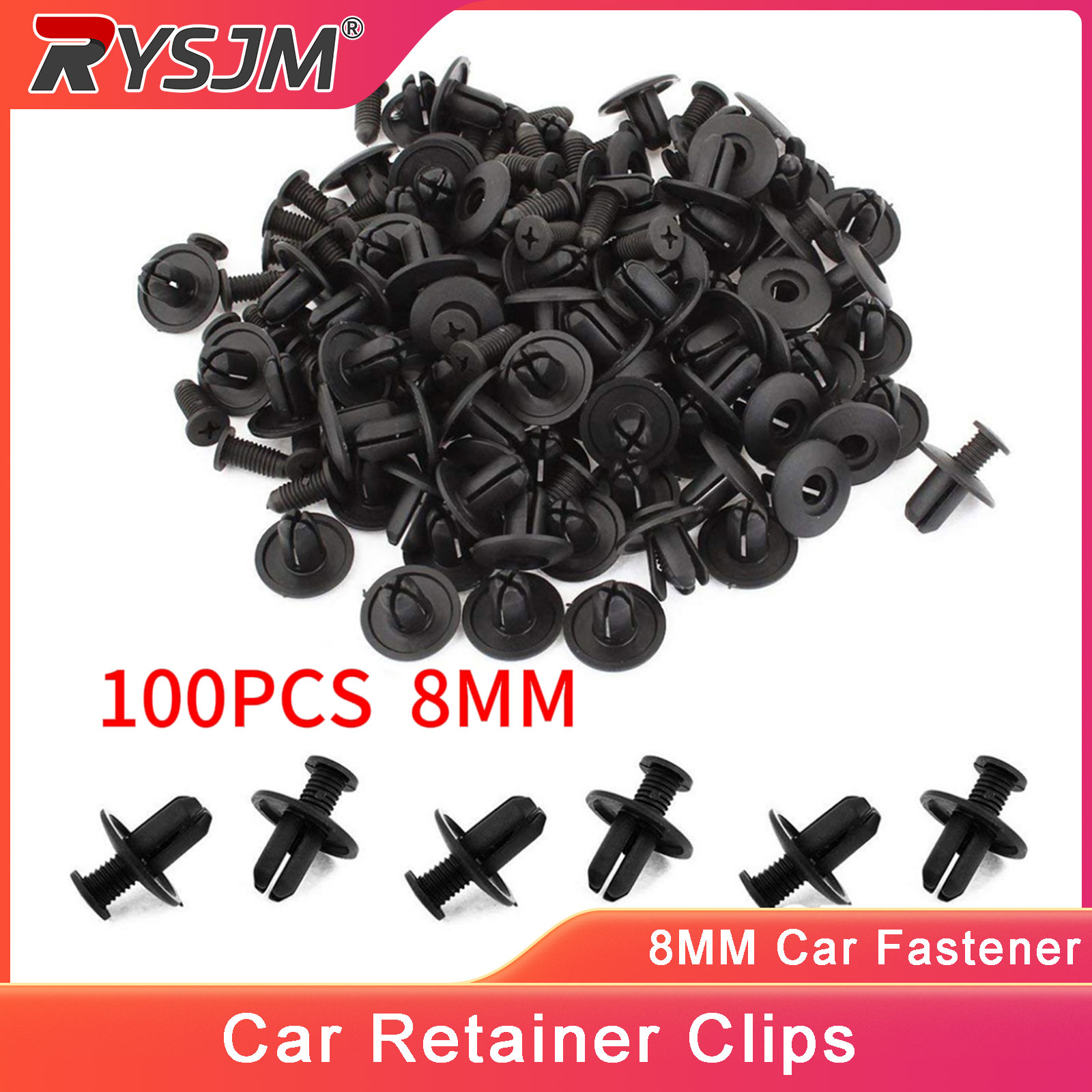 Lead Screw 8Mm - 8MM 100 PIÈCES Rivets en plastique