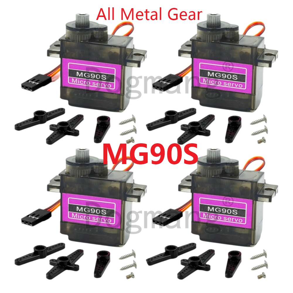 Servo 9G - MG90S Servo 1/2/4/10/20/50 pièces tout engrenage