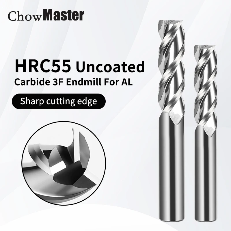 End Mill Set - 3F fraise en bout aluminium 4mm