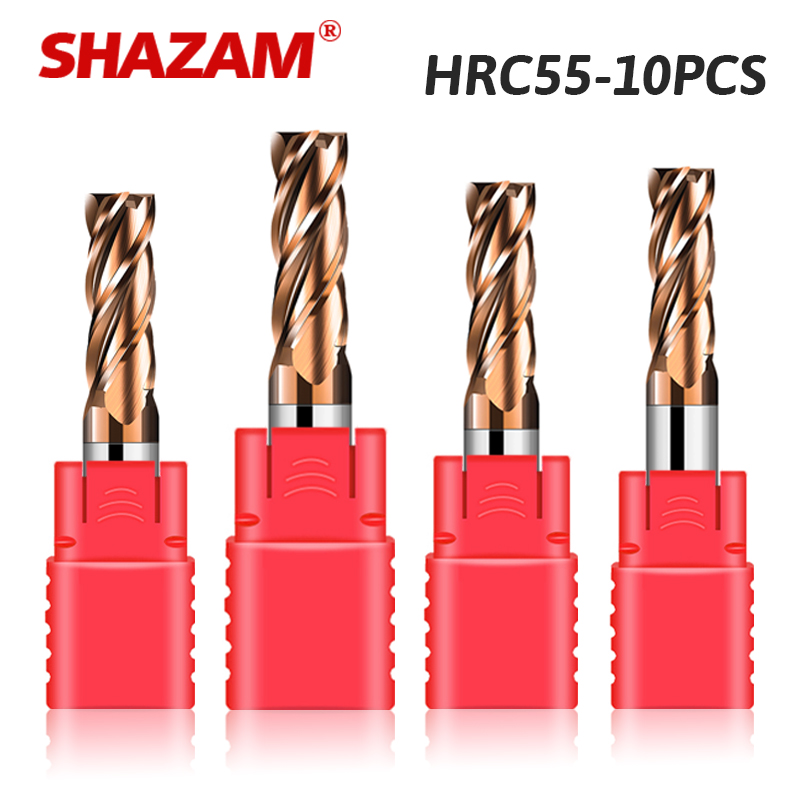 End Mill Set - SHAZAM-Fraise en bout plate à 4