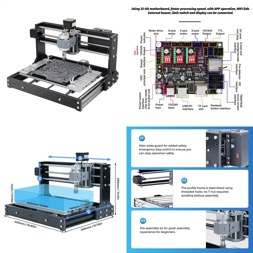 3018 Aluminium Cnc - Mini routeur CNC 3018 pour le