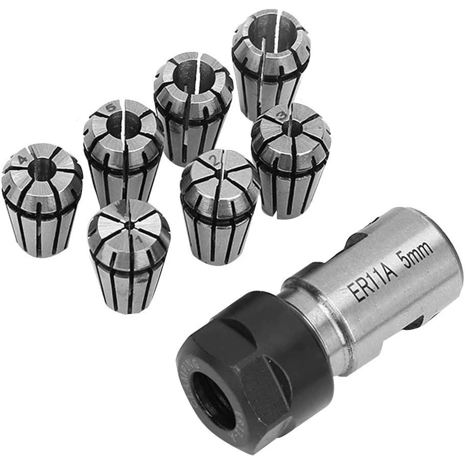 End Mill - Ensemble de 8 mandrins à ressort