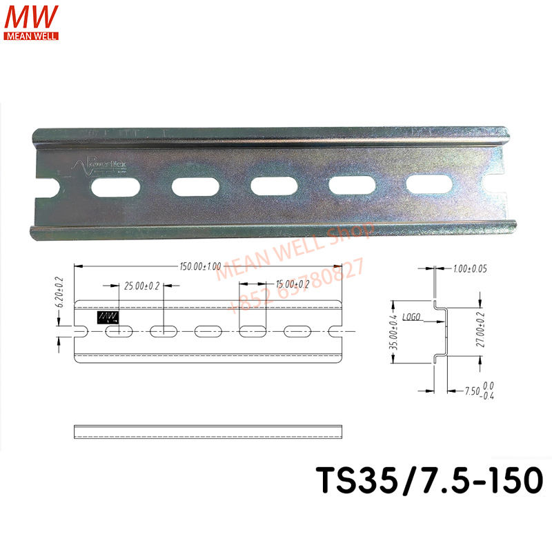 Lm8Uu Bearing - Connecteur de Rail DIN TS35 7.5mm