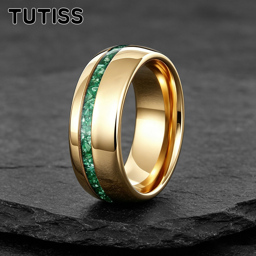Bague de mariage unique en tun - Coupling 8Mm avis et prix