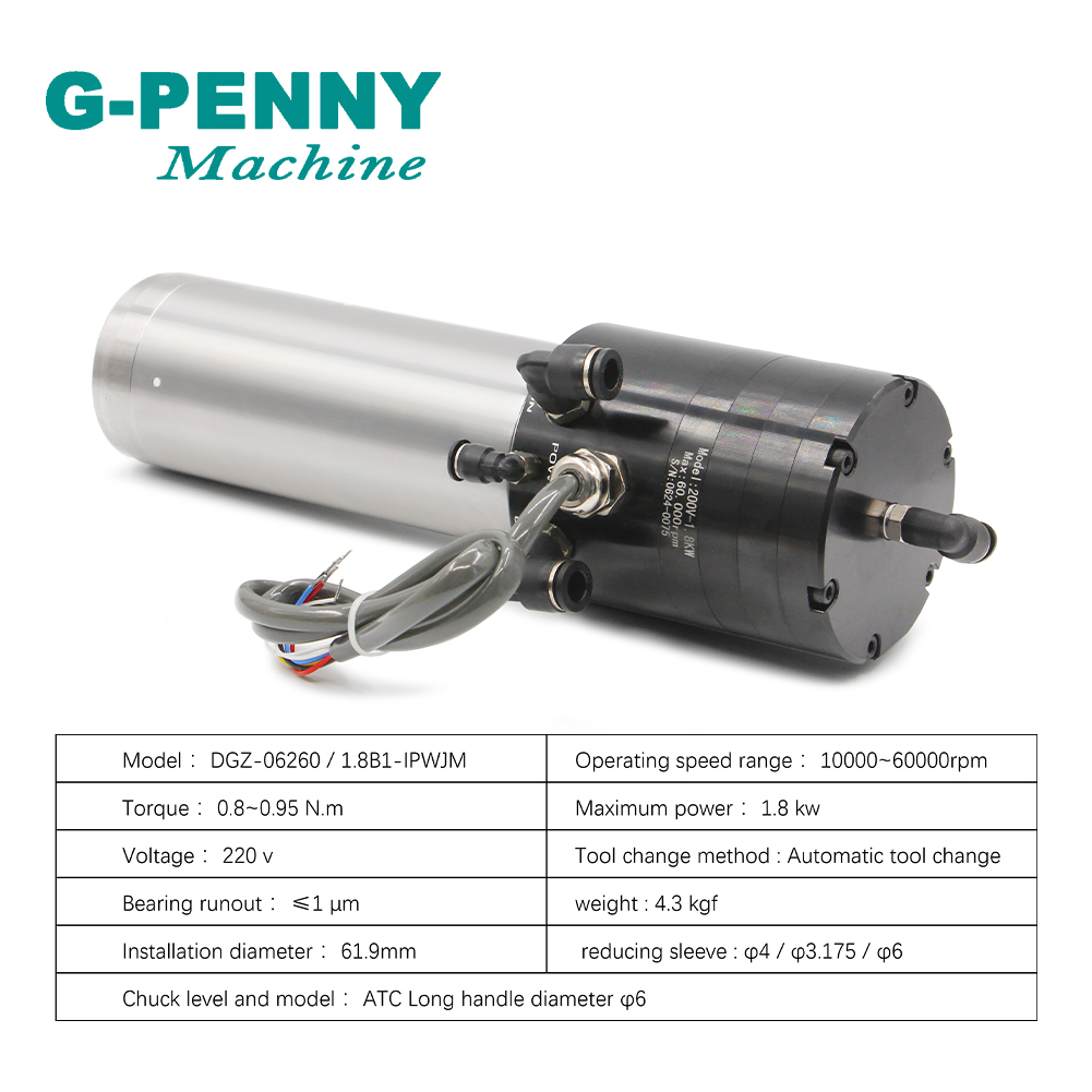 Broche refroidie à l'eau 1.8kw - Water Cooled Spindle avis et prix