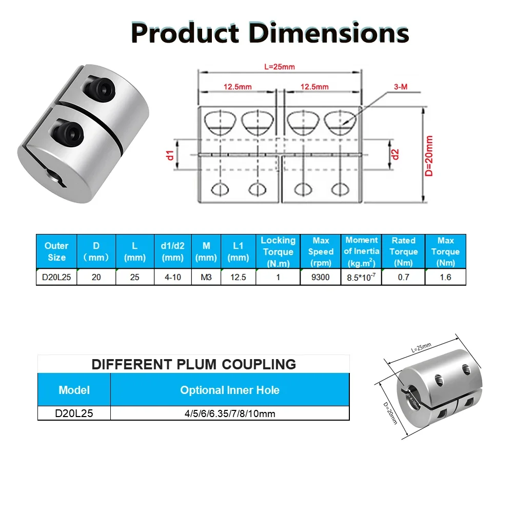 Accouplement rigide 25mm de lo - Cnc Router avis et prix