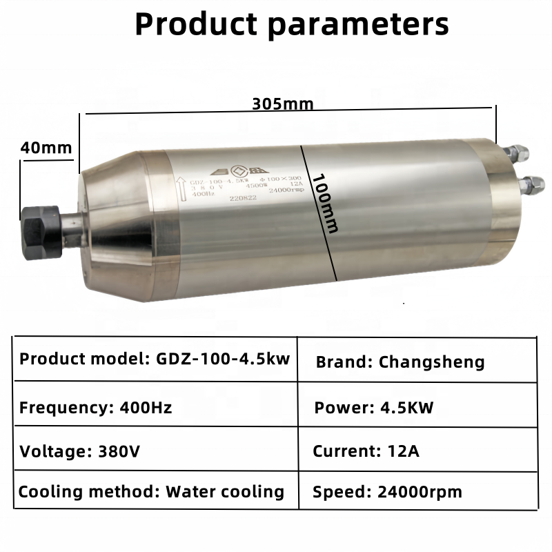 Nouveautés : Moteur de broche  - Water Cooled Spindle avis et prix