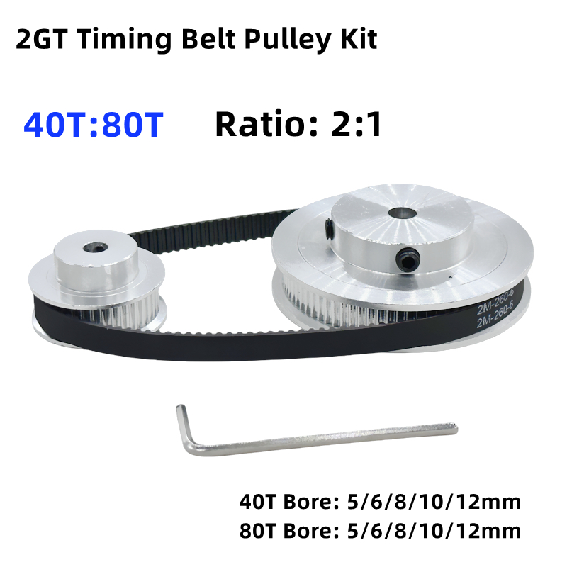 2GT 2M 80 dents 40T GT2 40 den - Gt2 Belt avis et prix