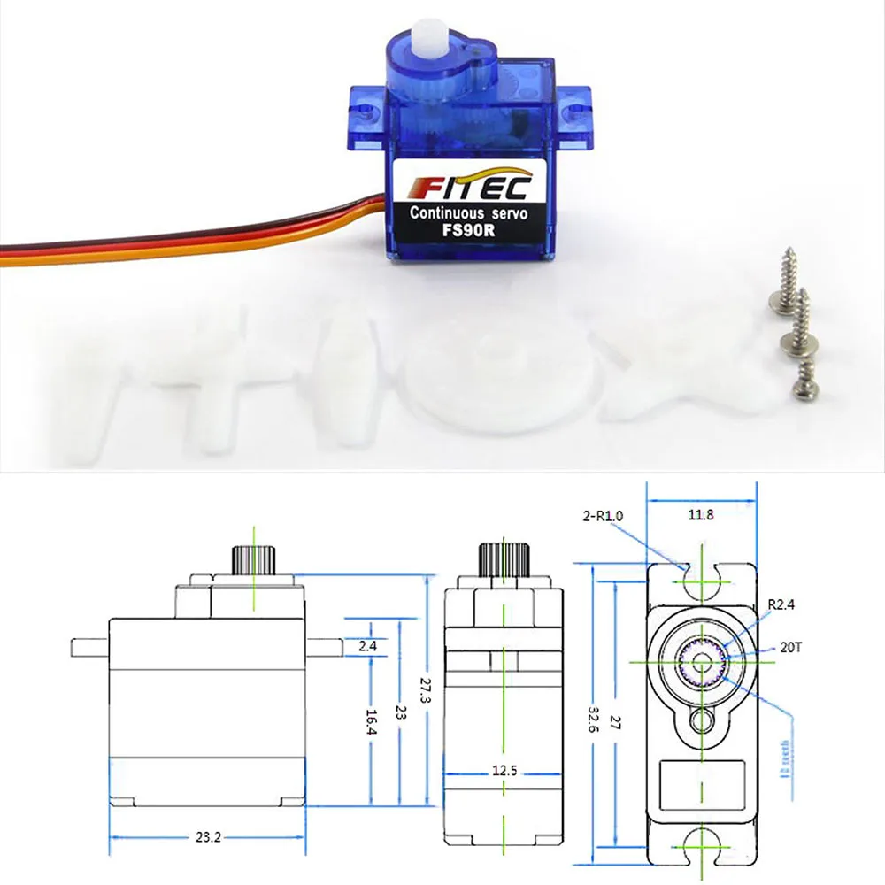 Feetech Mini FS90R Micro Servo - Servo 9G avis et prix