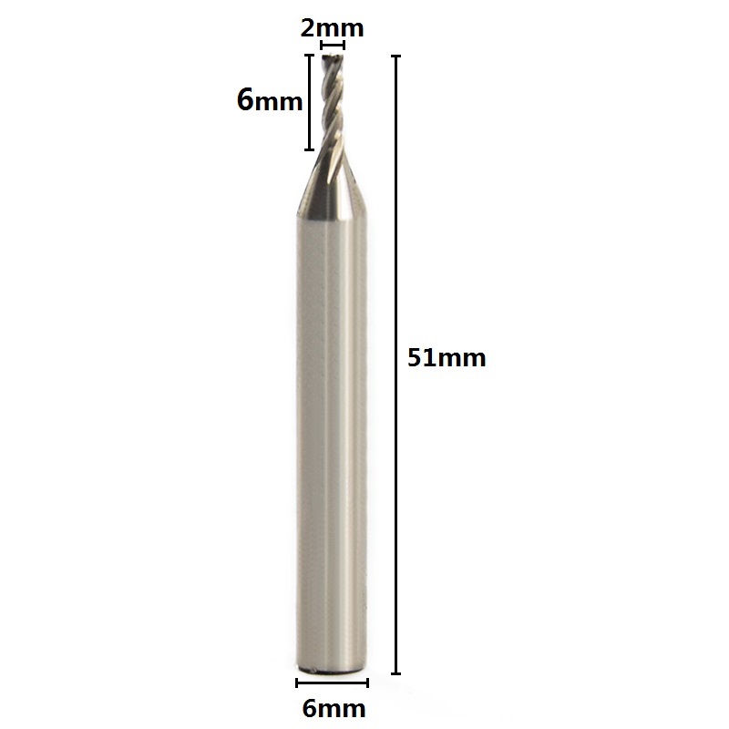 1pc diamètre Frez 2mm fraise 4 - End Mill Set avis et prix