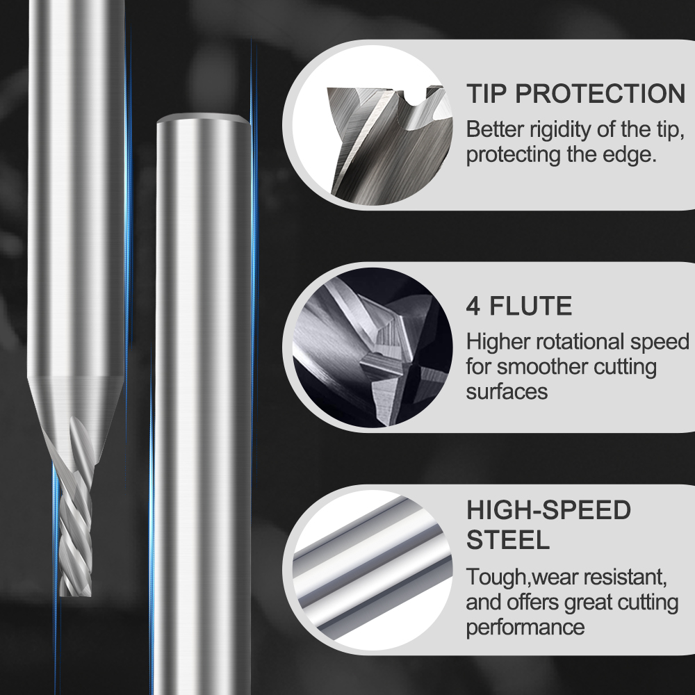 1pc diamètre Frez 2mm fraise 4 - End Mill Set avis et prix