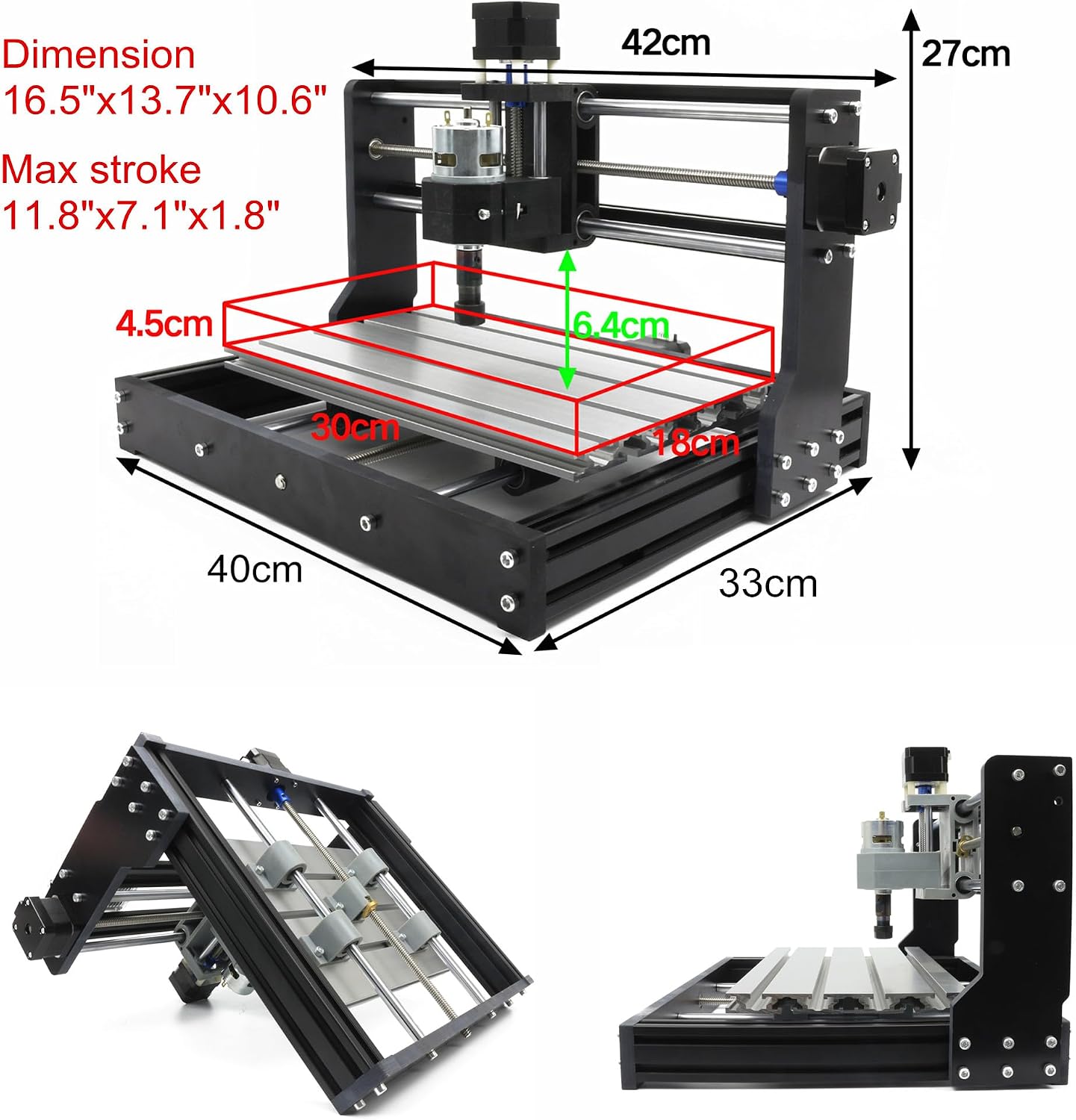 Routeur CNC 3 axes 3018-PRO, m - 3018 Cnc avis et prix