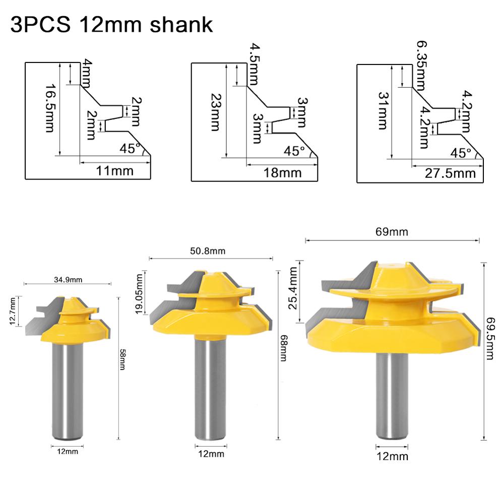 Fraise à onglet de 12 mm avec  - End Mill Set avis et prix