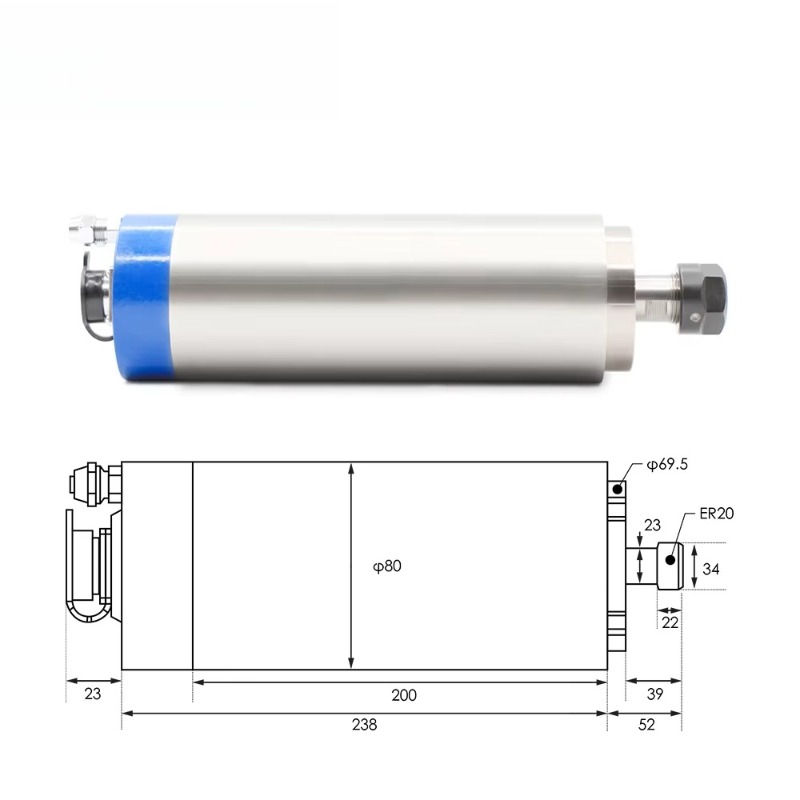 Moteur de broche refroidi à l' - Water Cooled Spindle avis et prix