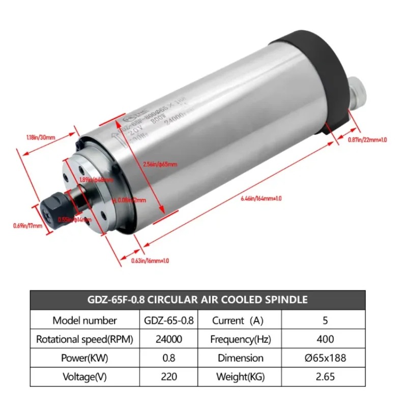 Moteur de broche rond refroidi - Spindle Motor avis et prix