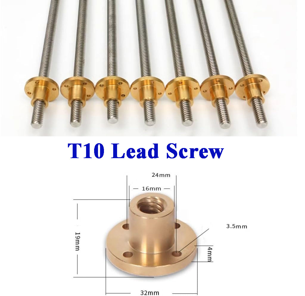 Vis trapézoïdale T10 en acier  - Lead Screw 8Mm avis et prix