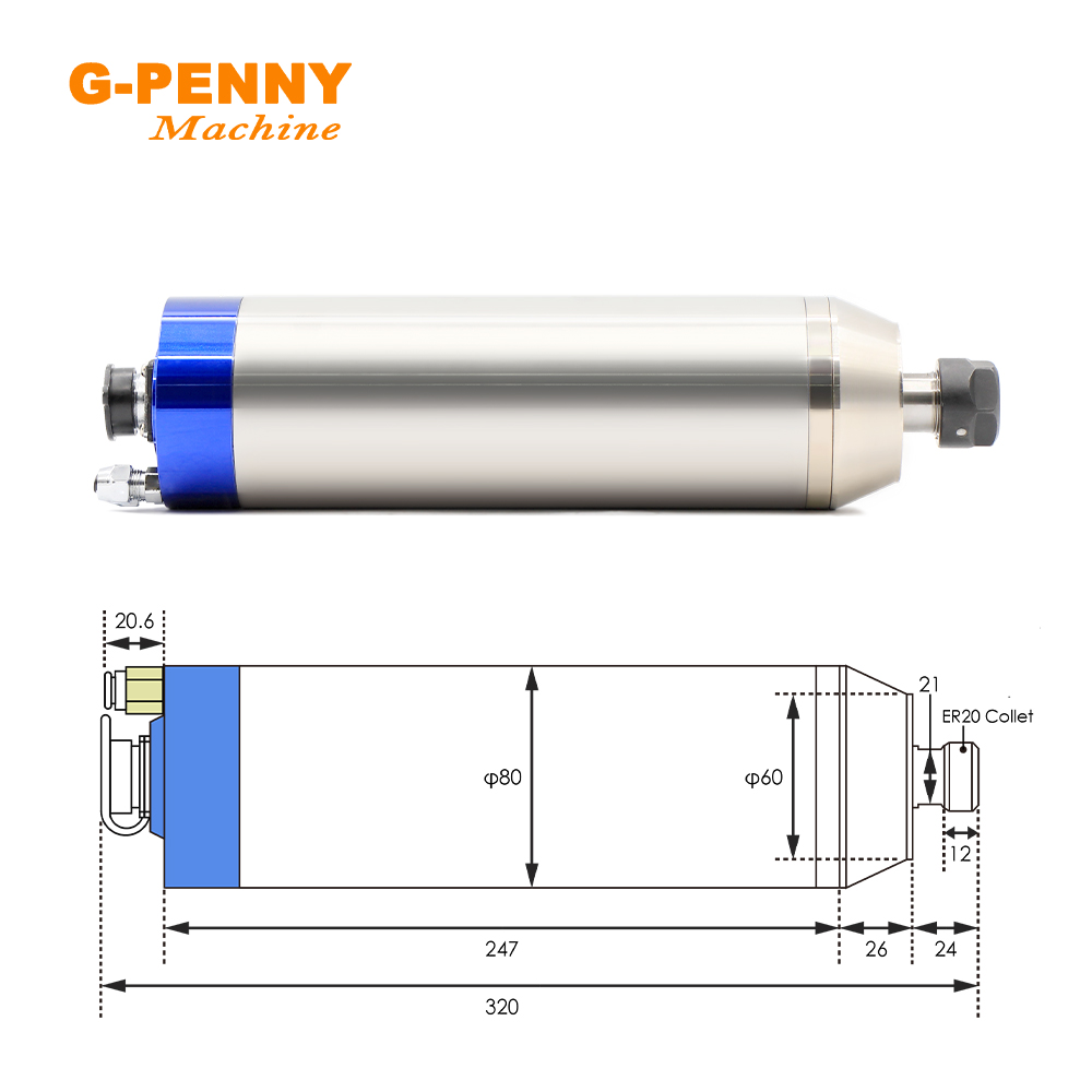 Moteur de broche refroidi à l' - Water Cooled Spindle avis et prix