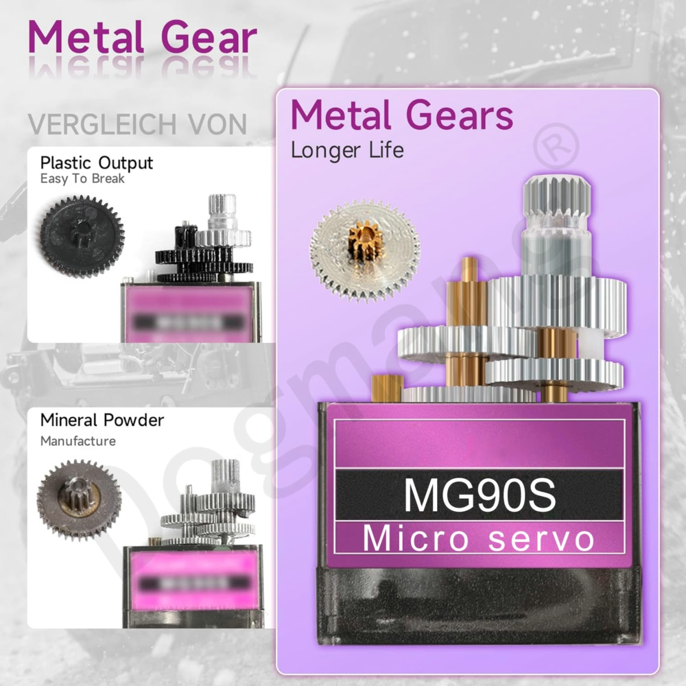 MG90S Servo 1/2/4/10/20/50 piè - Servo 9G avis et prix