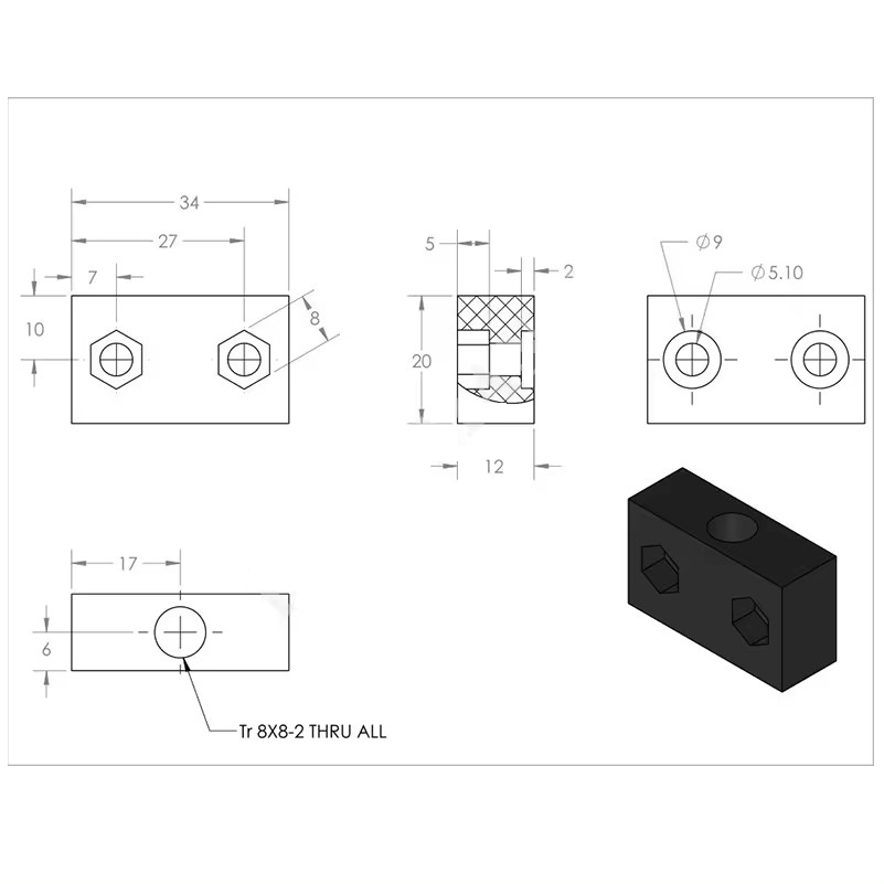 4 pièces OpenBuilds T8 Bloc d' - Linear Rod 8Mm avis et prix