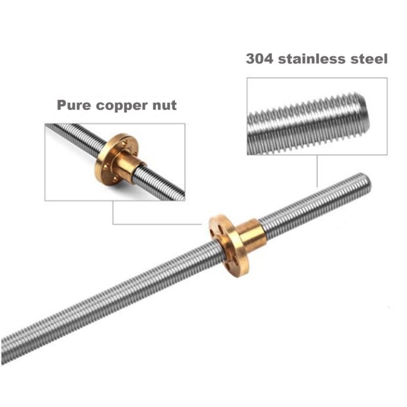 Vis mère T8, filetage gauche,  - Lead Screw 8Mm avis et prix
