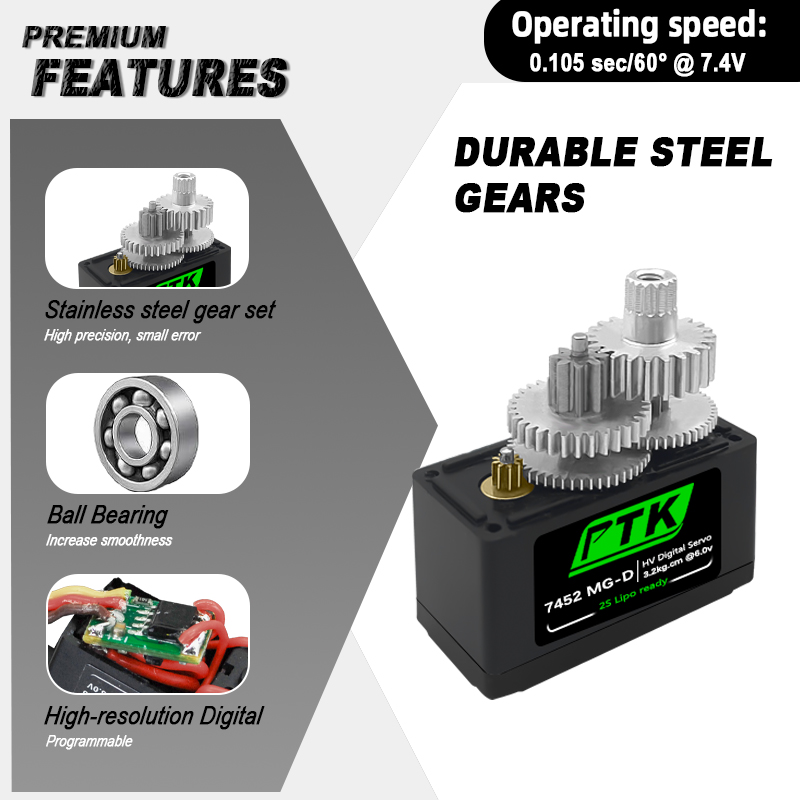 Servomoteur numérique PTK 7452 - Servo 9G avis et prix