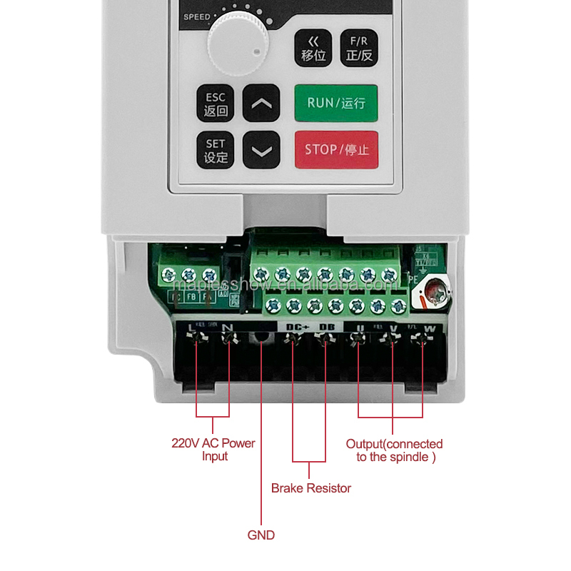 Onduleur VFD 1.5kw 110v/220v/3 - Spindle Motor avis et prix