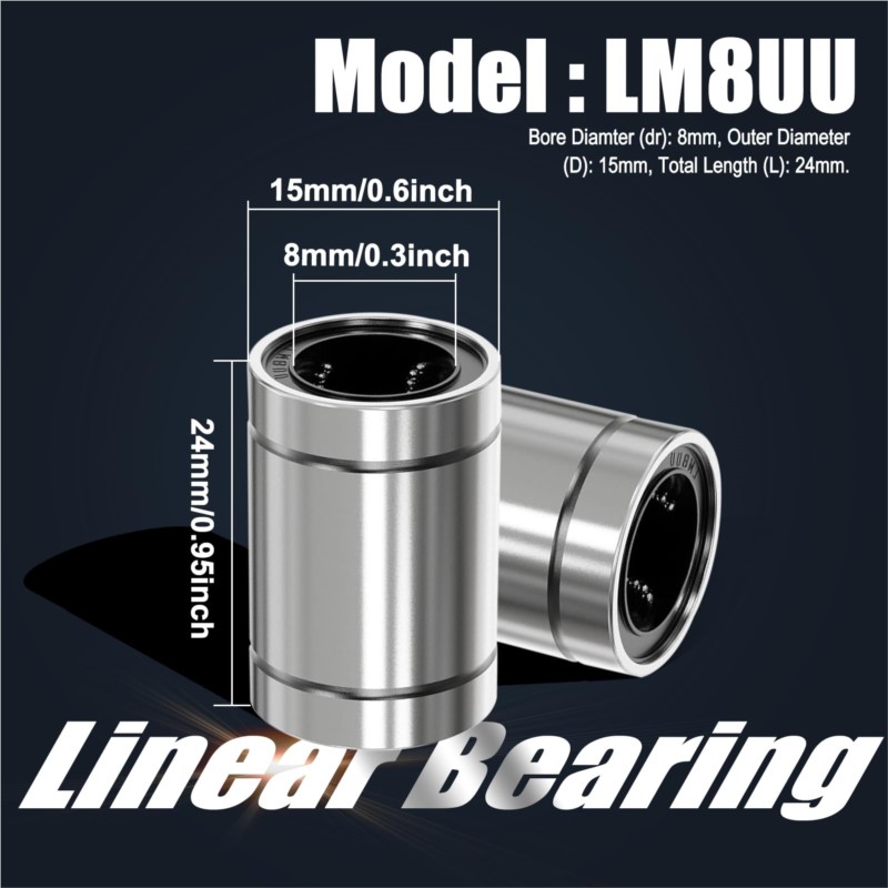 4/10 pièces LM8UU LM10UU LM16U - Linear Rod 8Mm avis et prix