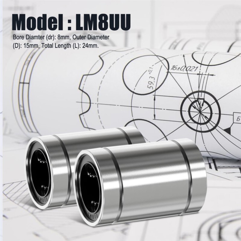 4/10 pièces LM8UU LM10UU LM16U - Linear Rod 8Mm avis et prix