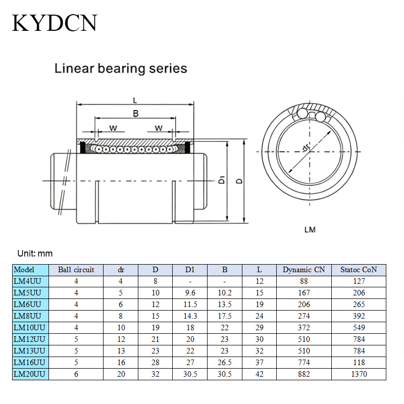 12 pièces de coussinets linéai - Lm8Uu Bearing avis et prix